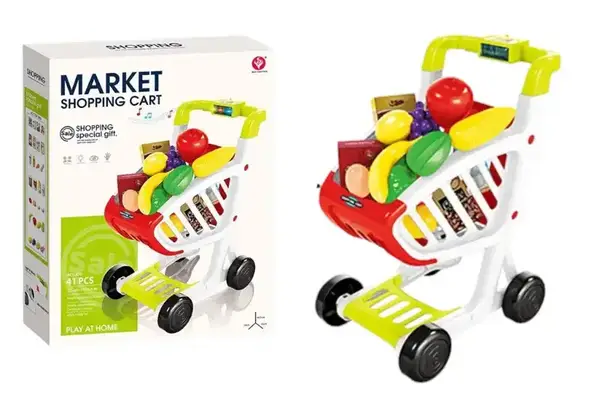 Візок супермаркет 922-156 з набором, озвучений, зі світлом, в коробці р.49x38x10 см YG Toys купити