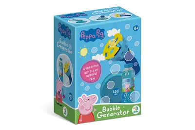 Генератор мильних бульбашок 200613 "Свинка Пепа" на батарейках + 450 мл DoDo купити
