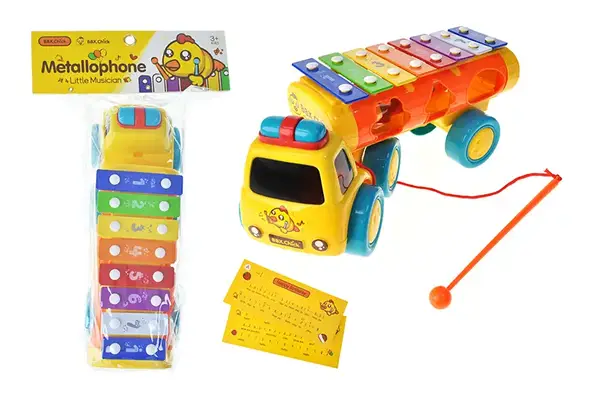 Ксилофон 2006-1 "Машинка" в кульку р.36.5x22см YG Toys купити