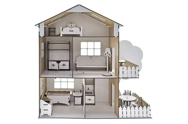 Ляльковий будиночок 9357 «TREE HOUSE» Білий 49*21*50 см купити недорого в Україні, фото 7
