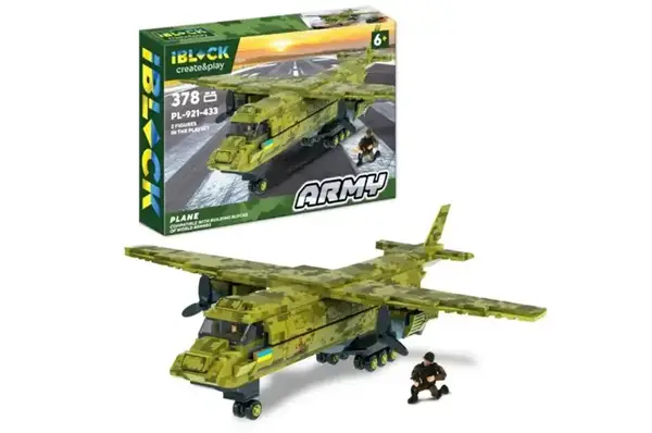 Конструктор PL-921-433 АРМІЯ 378 деталей, коробка 37,5x25,5x6 см IBLOCK купити