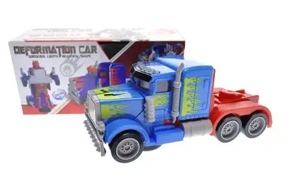 Машина-трансформер на батарейках, озвучена, зі світлом, в корбці 22004 р.21,6*8,5*10см купити