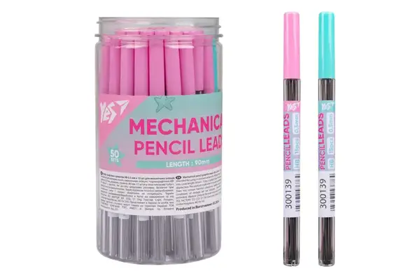 Набір грифелів для механічних олівців YES "Fusion" HB 0,5 х 90 мм 300139 купити