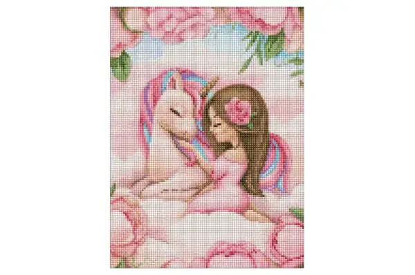 Набір з алмазною мозаїкою для дітей "Казкова дружба" AMO7954 30х40см IDEYKA купити