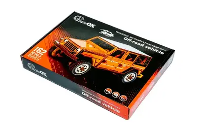 Конструктор Puz-25162 "Джип Wrangler" дерев'яний, розмір 25х11х11 см PuzzleOk купити