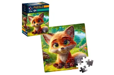 Пазли De.tail. Допитливе лисеня. 64 деталі DT1234-07 (укр) Vladi Toys купити