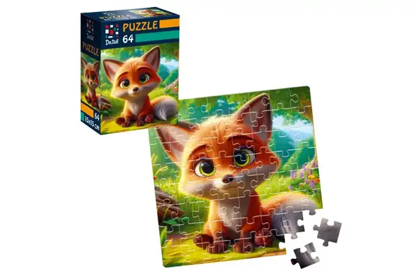 Пазли De.tail. Допитливе лисеня. 64 деталі DT1234-07 (укр) Vladi Toys купити