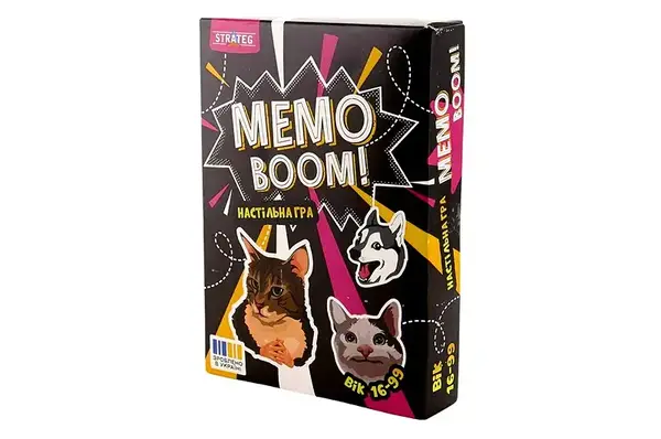 Настільна гра 30677 MEMO BOOM! українською мовою Strateg купити