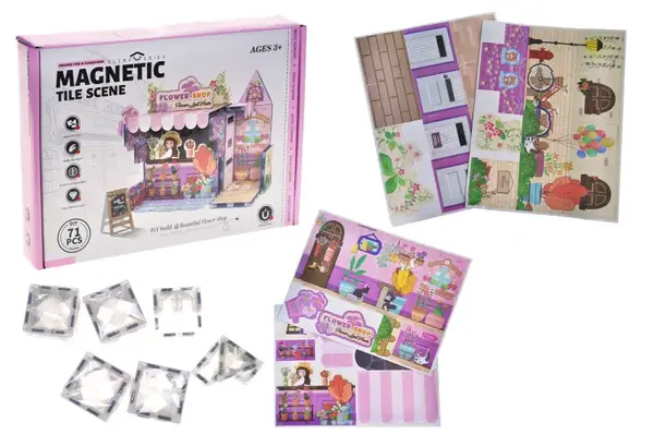 Магнітний конструктор "Beatiful flower shop", 71 деталь купити