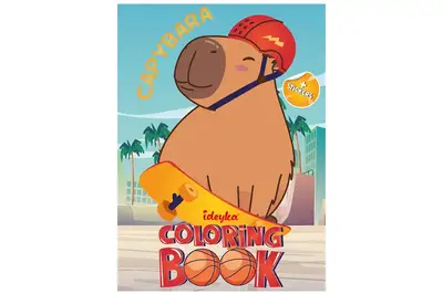 Розмальовка зі стікерами CB23 "Капібара і спорт" Ideyka купити