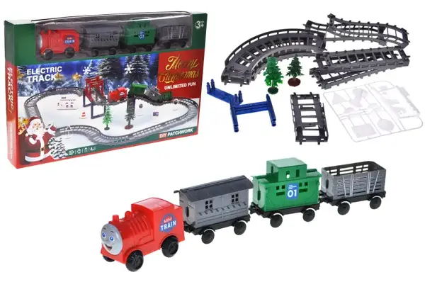 Залізна дорога 66100/9263-7С "Merry Christmas" коробка 46,5x30x6см купити