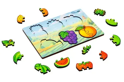 Сортер А5 "Розумний світ.Веселі фрукти" Puz-88749 дерев'яний PuzzleOk купити