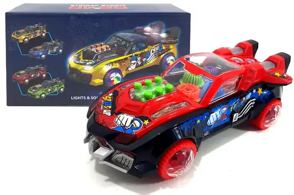 Машина музична зі світлом в коробці, 4види C-3 р.20*7,3*11см купити