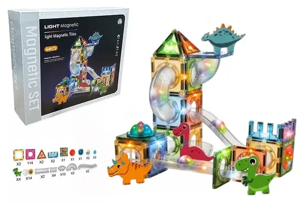 Конструктор магнітний CH1158, 64деталі, в коробці р.31x8x25 см YG Toys купити