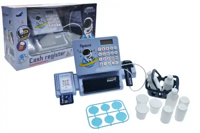 Касовий апарат на батарейках, в коробці QY0086-4 р.37*13,5*21см купити