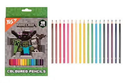 Олівці кольорові Yes 18 кольорів Minecraft. Heroes 290732 купити