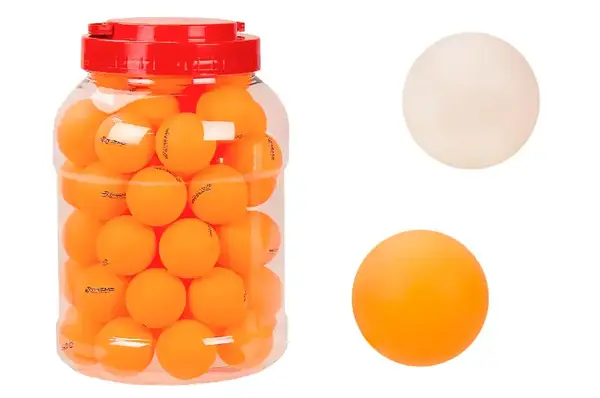 Тенісні м'ячики TT2131 ABS, в банці 60 шт, 2 кольори, р. м'ячика – 40 мм купити