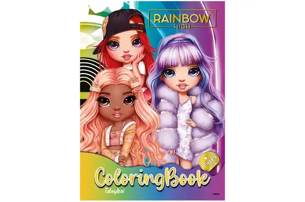 Розмальовка зі стікерами LCB30 The creative Rainbow 2 IDEYKA купити