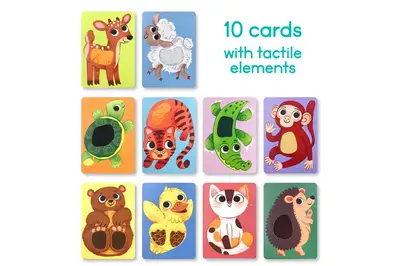 Набір карток 301230 "Монтесорі. Малюки тварин" з тактильними елементами DoDo купити