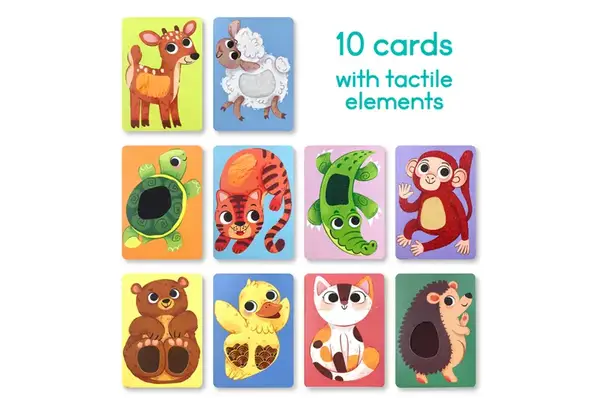 Набір карток 301230 "Монтесорі. Малюки тварин" з тактильними елементами DoDo купити недорого в Україні, фото 2