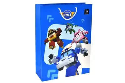 Пакет паперовий L QB004-208 "Робокар Полі" р.31x42x12 см qbee купити