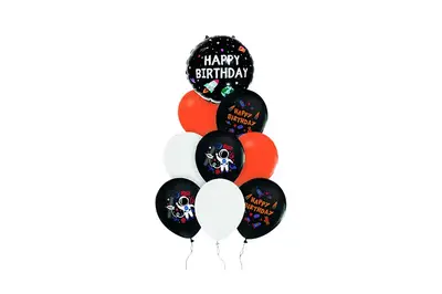 Набір з 9 повітряних кульок "Happy birthday space" ТМ "Твоя Забава" купити
