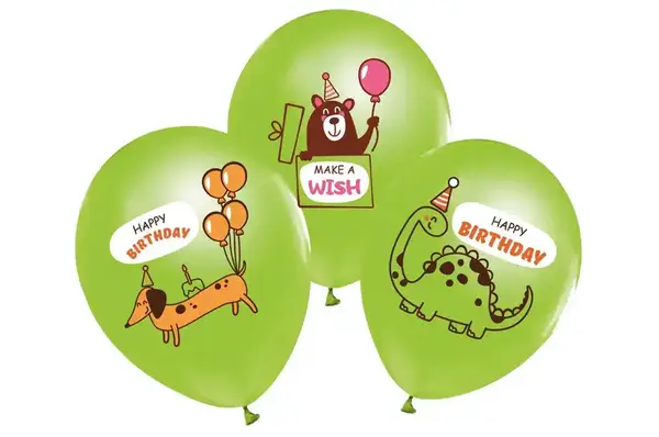 Латексні повітряні кульки 12" (30см.) 21533 "Make a wish" салатові ТМ "Твоя Забава" 50шт. купити