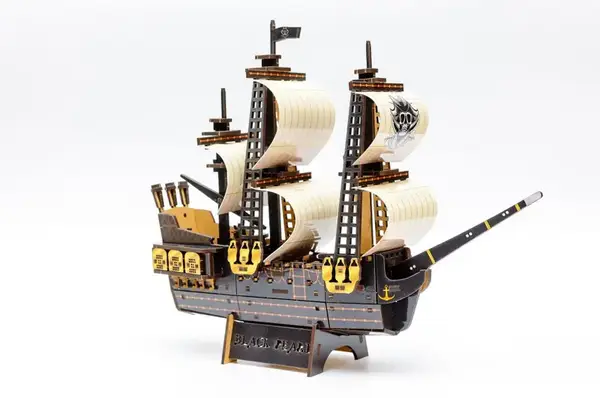 Дерев'яний 3D конструктор "Піратський корабель" Puz-00928 р.34*27*9см PuzzleOk купити недорого в Україні, фото 6