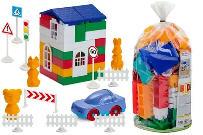 Конструктор блочний 1-220 "Лідер" №2 (80 деталей) Colorplast купити