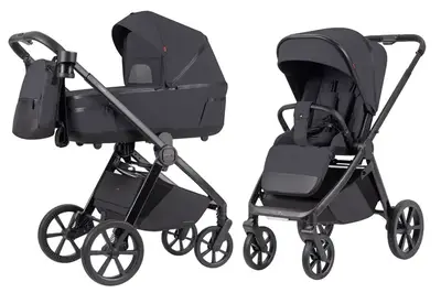 Коляска універсальна CRL-6540/1 Omega 2in1 Meteor Grey+adapters CARRELLO купити