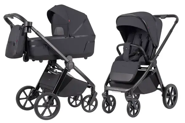 Коляска універсальна CRL-6540/1 Omega 2in1 Meteor Grey+adapters CARRELLO купити
