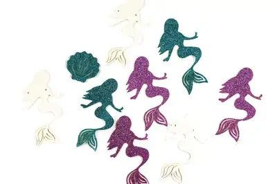 Гірлянда паперова фігури "Русалки різнокольорові" купити