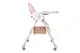 Стільчик для годування Kidoro One (ST-6540) Pink, з екошкіри на колесах, у коробці р.52x25x43 см купити