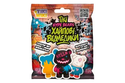 Іграшка-сквіш SQ027 TIKI WIKI – ТІКІ ХАЙПОВІ ВЕДМЕДИКИ (у диспл.) купити