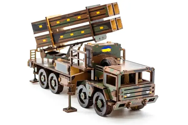 Конструктор 160-02397 "ЗРК НАСАМС" дерев'яний, 160 дет., розмір 25х10х6,5 см PuzzleOk купити недорого в Україні, фото 6