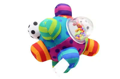 Брязкальце 210939 "Куля" м'яке, тактильне, в кульку р.17x17x17 см купити