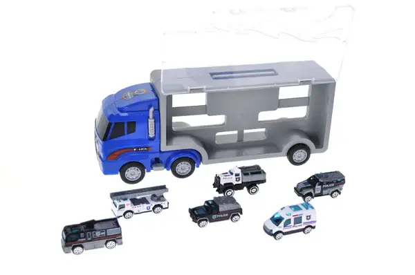 Трейлер із машинками PS006-3 в коробці р. 34,5x14,9x9,5 см "Автопром" купити недорого в Україні, фото 3