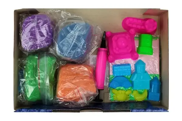 Набір з кінетичним піском KS-02-01U "KidSand" 1600 гр. + пісочниця DANKO купити недорого в Україні, фото 2