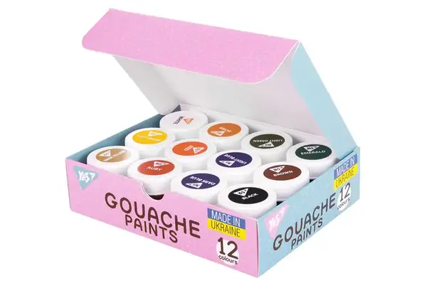 Фарби гуашеві Yes Pusheen 12 кол. 20 мл 230402 купити недорого в Україні, фото 6