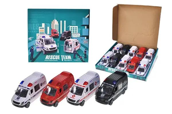 Автобус JW567-023 спецслужби інерційний, відкриваються двері 4 види 10 шт.в кор.32*28*30,3 см купити