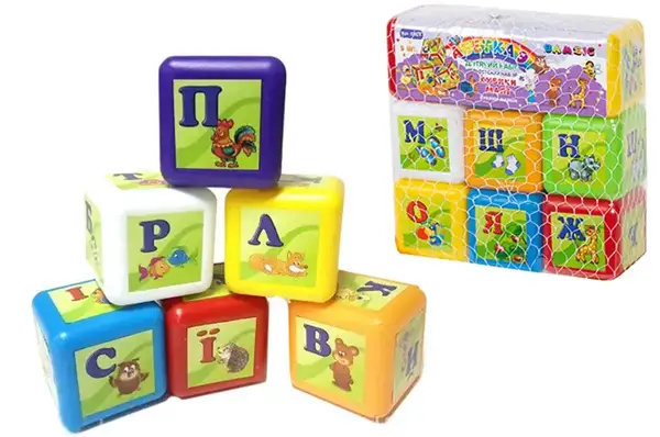 Кубики "Абетка" малі 028/4 BAMSIC купити
