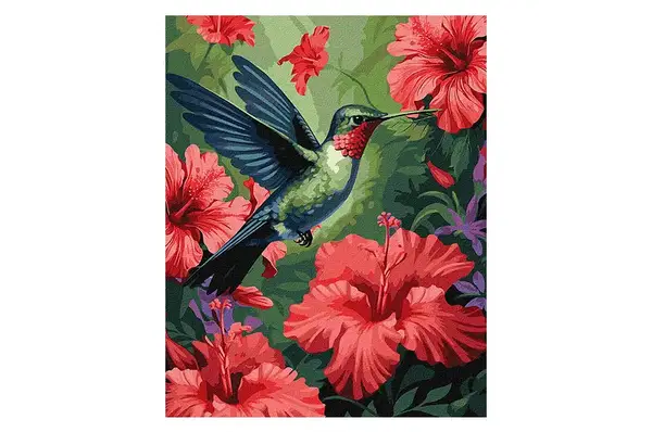 Набір для розпису по номерах "У райському саду" KHO6577 40х50см IDEYKA купити