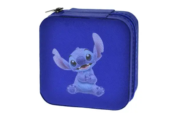 Біжутерія дитяча типу Стіч Пандора, шарми, 2 браслети, шнурок-підвіска, наліпка, в саквояжі купити недорого в Україні, фото 4