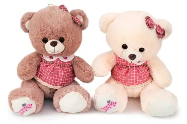 Ведмедик в платті (2 кольори) 5352/33 р.33см купити