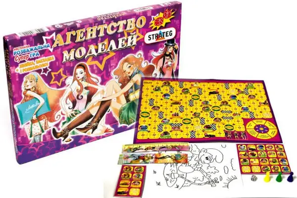 Настільна гра бродилка "Агенство моделей" 27 STRATEG купити