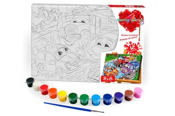 Набір для розпису на полотні 21x31 см PX-06-01,02,03,04,05...10 "Canvas Painting" DANKO купити недорого в Україні, фото 5