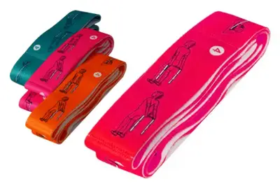 Еспандер (еластична стрічка) для розтяжки BT-SG-0001 95*4 см 3 кольори, кульок купити