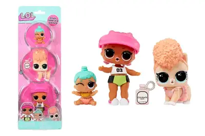 Набір ігрових фігурок L.O.L. Surprise! серії "OPP Tot + Pet + Lil Sis" - СПАЙКІ, КІТТІ, ЛІЛ ДЖЕННІ 987895 купити