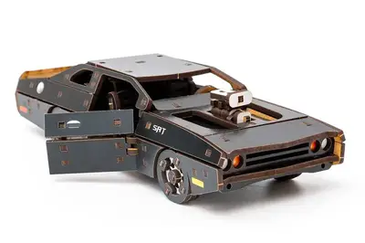 Конструктор 62519"Fast Furous" дерев'яний, 125 дет., чорний колір, розмір моделі 21х8х5 см PuzzleOk купити