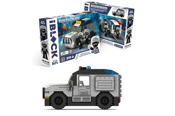 Конструктор KH42/004/4 IBLOCK JUNIOR 241 деталь короб. 32x21.5x5 см Kids hits купити